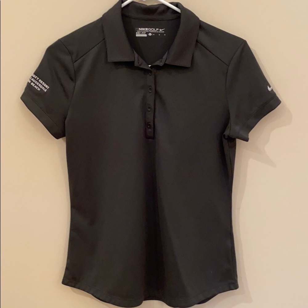 EUC Nike Golf Modern Dri-fit Polo Dk Grey Sz M
